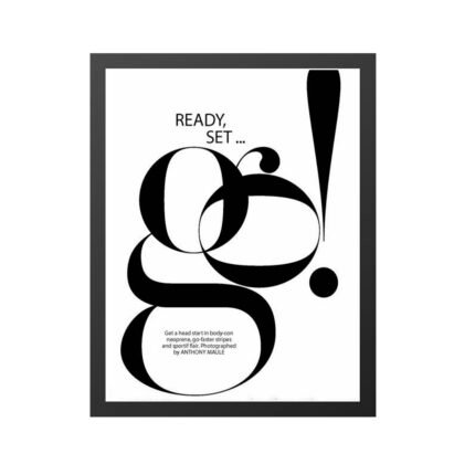 Ready, Set, Go! – Modern Typography Wall Art in Interior Spaces