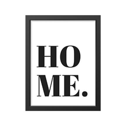 HOME Typographic Framed Poster