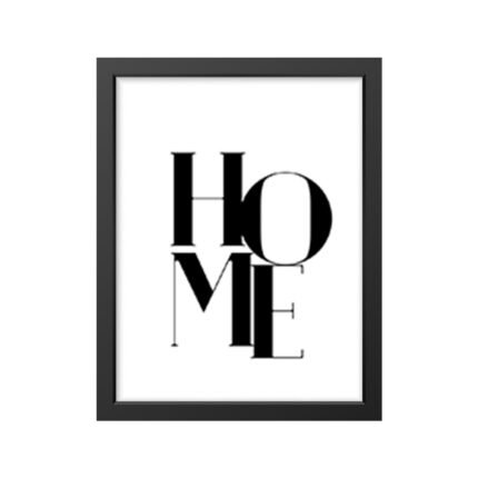 "HOME" Typographic