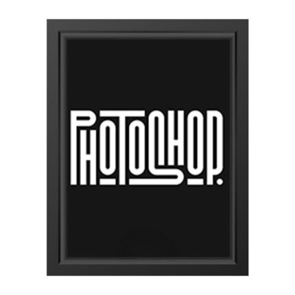 Photoshop Typography Wall Art