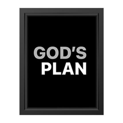 God’s Plan" Wall Art